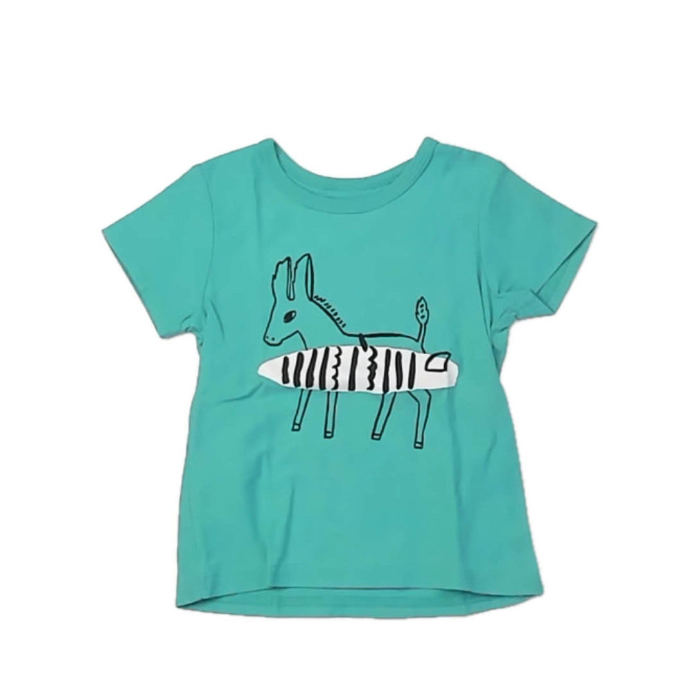 Tea Collection Boys Green Donkey T-Shirt size: 18-24 Months